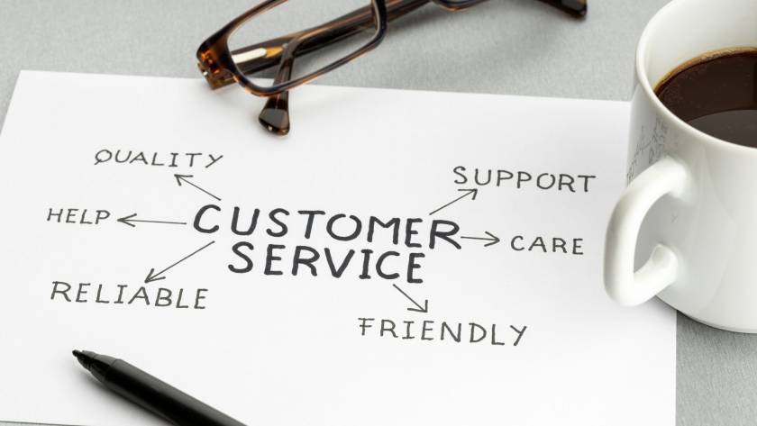 Customer service concept