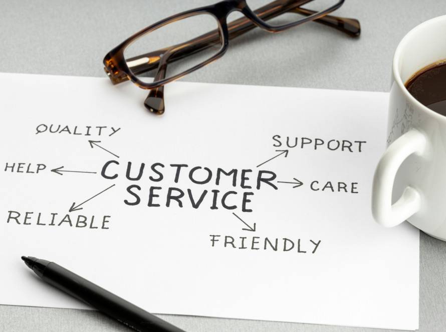 Customer service concept