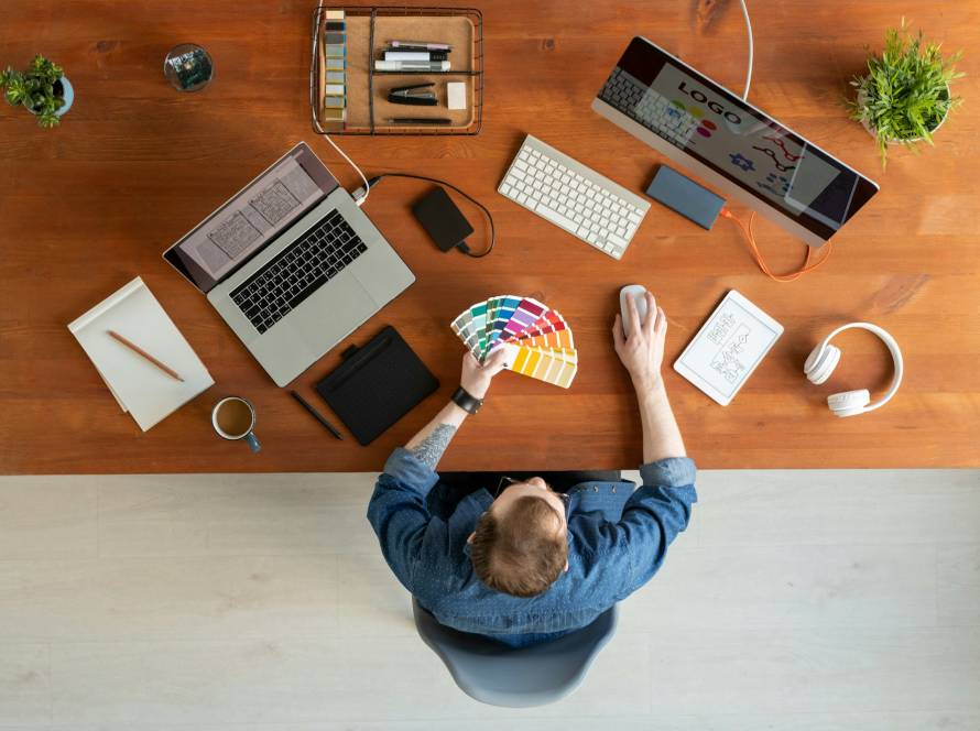 Working on brand identity for company